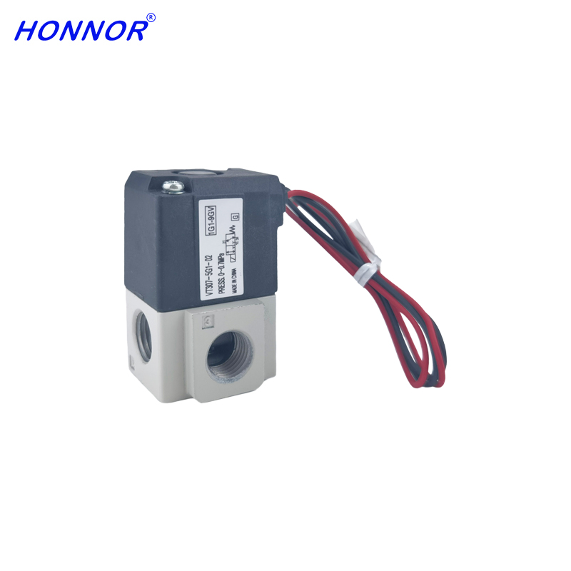 HONNOR/鸿诺 VT307系列3通电磁阀 弹性密封直动式阀座