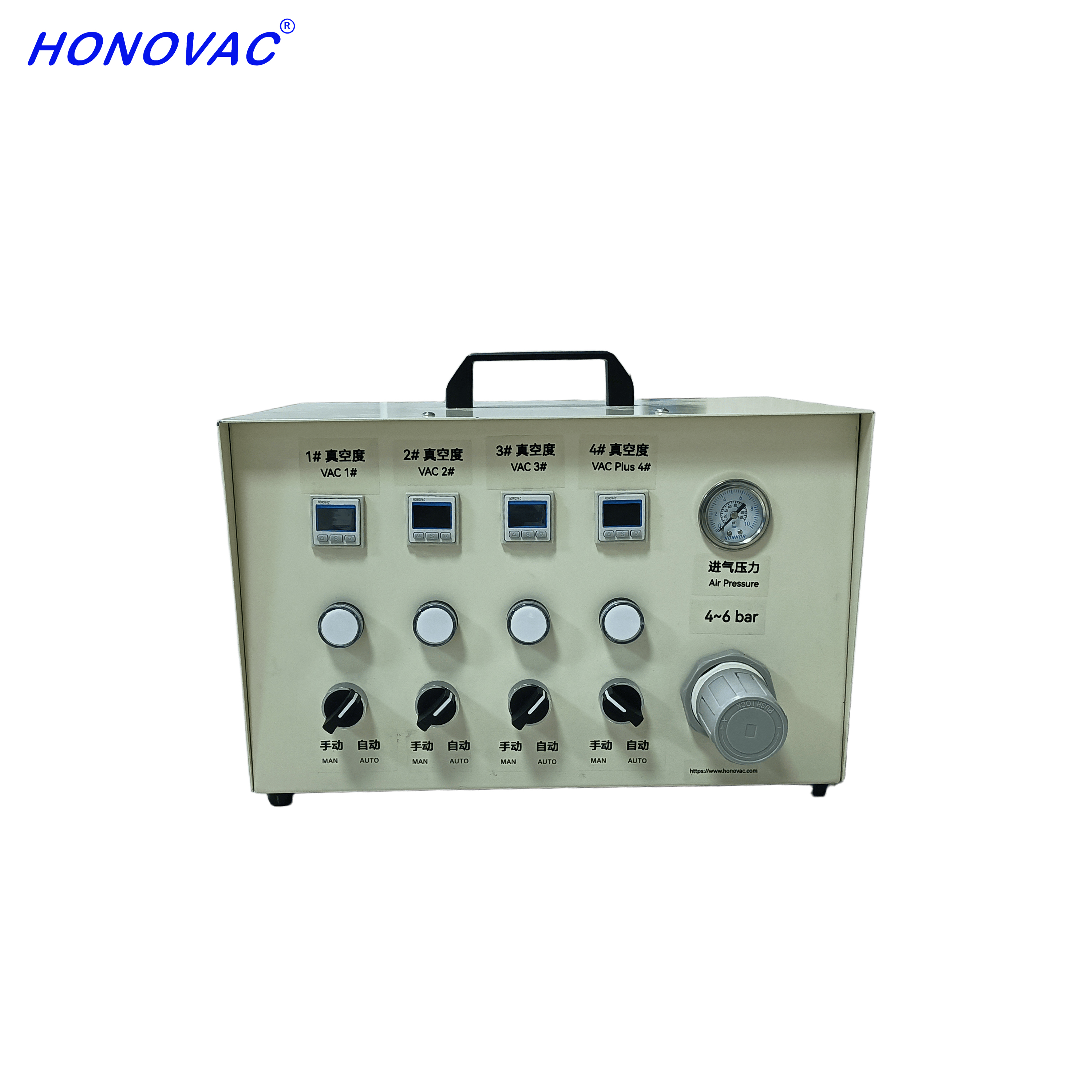 HONOVAC/鸿诺 VPS604四吸泵 印后设备桌面式节能真空泵 印刷风泵 静音气泵 机电泵替换升级