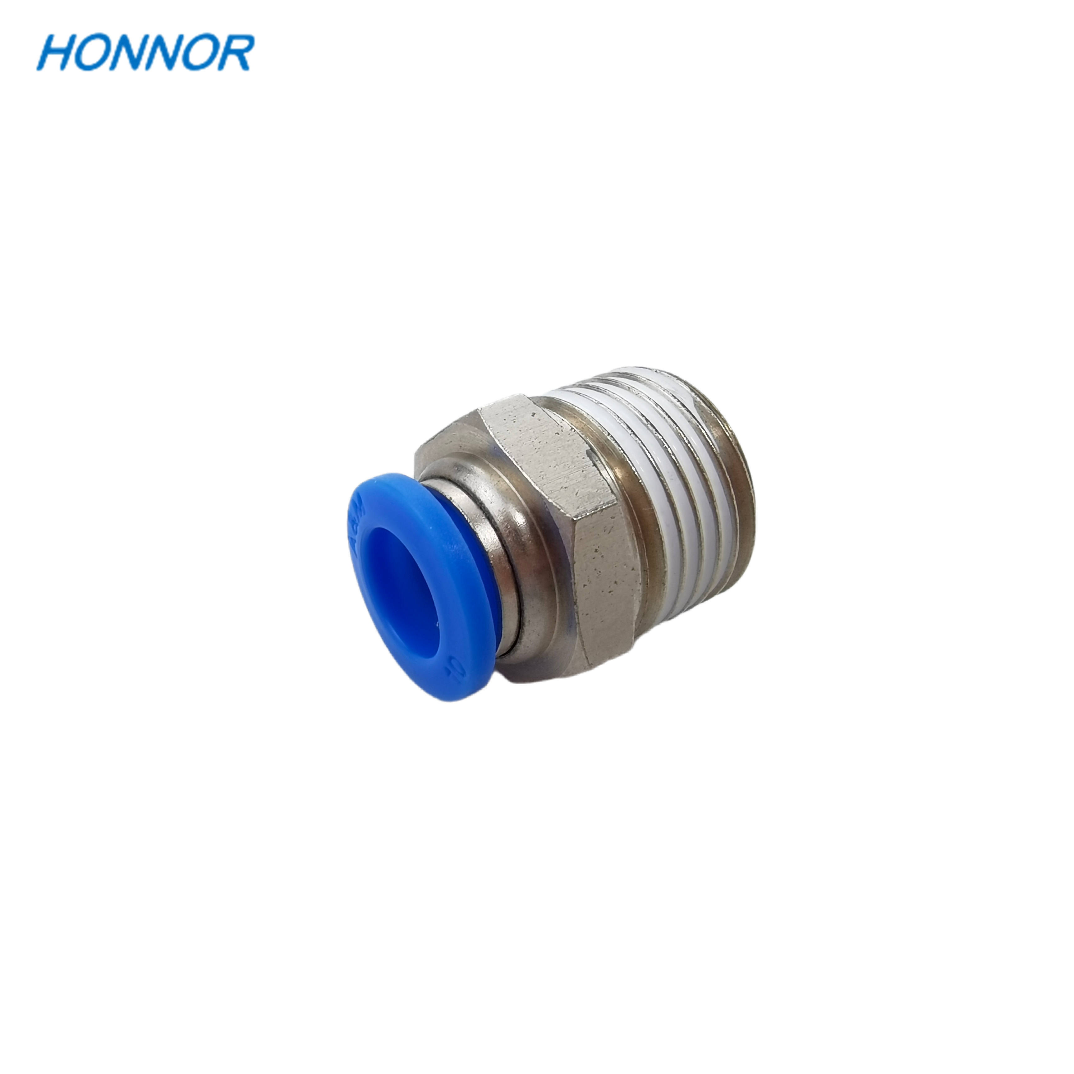 HONNOR/鸿诺 气动快插接头 PC铜镀镍直通接头 HQS气管接头